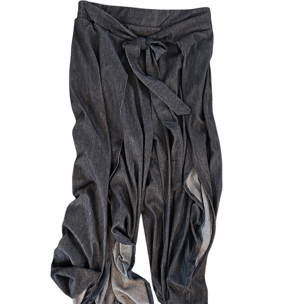Shosho blue  Tie-Waist Chinos